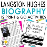 Langston Hughes Biography Reading Passages Activities Blac