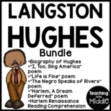 Langston Hughes Bundle Poetry and Reading Comprehension Ha