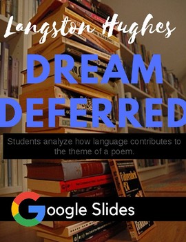 Preview of Langston Hughes" Dream Deferred" Analyzing  Language and Theme