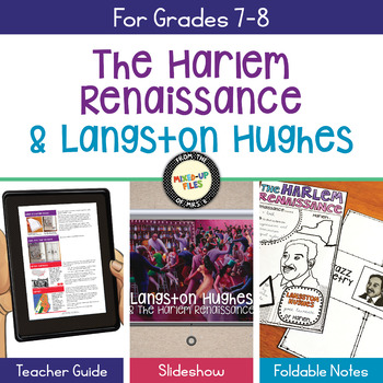 Preview of Langston Hughes Harlem Renaissance Poetry Unit Overview
