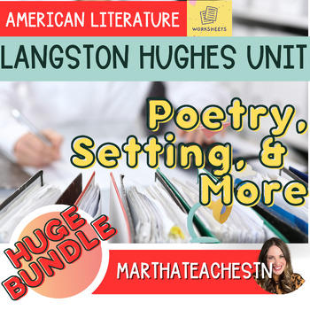 Preview of Langston Hughes, I, Too, Sing America & The American Dream: HUGE PACKET