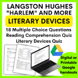 Langston Hughes Poems Multiple Choice Quizzes Close Readin