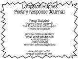 Langston Hughes Poetry Response Journal