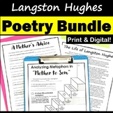 Langston Hughes Poetry Unit - Printable & Digital