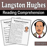 Langston Hughes Reading Comprehension for 4th/6th | Nation