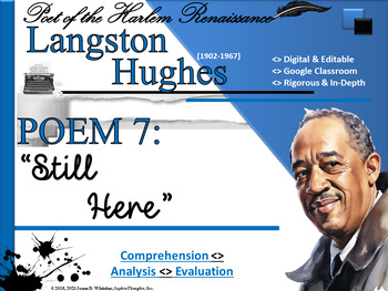 Preview of Langston Hughes Still Here Poem Study Resource
