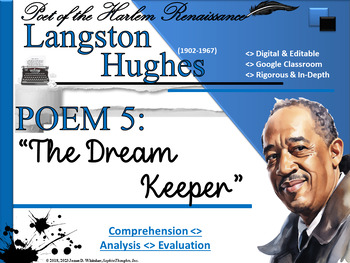 Preview of Langston Hughes The Dream Keeper Poem Study Resource
