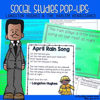 Preview of Langston Hughes & The Harlem Renaissance {Social Studies Pop-Ups}