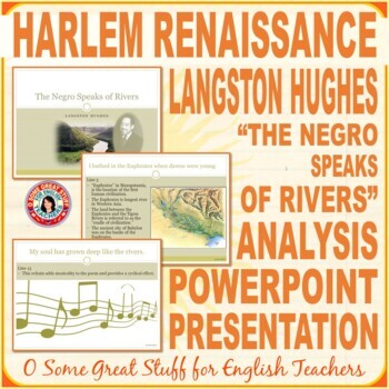 Preview of Langston Hughes "The Negroe Speaks of Rivers" Analysis PowerPoint Presentation
