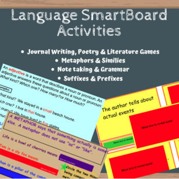Preview of Language Gr.4-6 BUNDLE- journal, metaphors, similes, suffixes, prefixes, & MORE