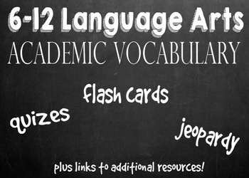 Preview of Language Arts Academic Vocabulary Bundle