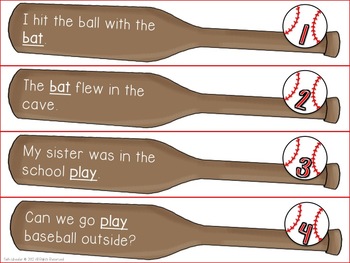 Baseball Dictionary Skills Activities by Faith Wheeler | TpT
