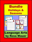 Language Arts Bundle Holiday, Seasonal, & More Activities 