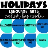 Language Arts Color by Code - 1st 2nd Grade Grammar Busy M