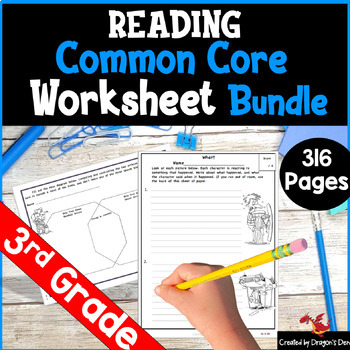 Preview of 3rd Grade Reading Common Core Worksheet Bundle