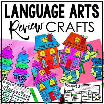 Preview of Language Arts Crafts | End of the Year Review Crafts GROWING BUNDLE