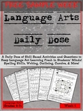 Language Arts Daily Review | ELA Daily Review FREE SAMPLE WEEK