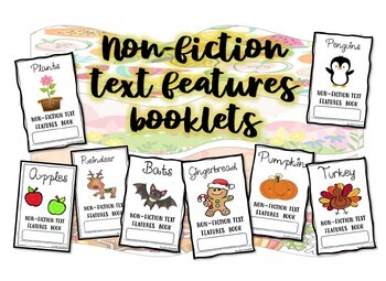 Preview of Seasonal Nonfiction  Text Feature Booklets ELA Activity