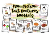 Seasonal Nonfiction  Text Feature Booklets ELA Activity