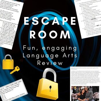 Preview of Language Arts Escape Room