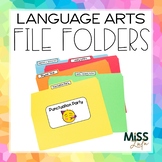 Language Arts File Folders for Special Education