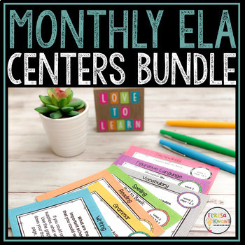 Literacy Centers for 3rd, 4th, 5th, and 6th Grade (Year-Long Set)