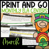 Literacy Centers for 3rd, 4th, 5th, and 6th Grade (March)