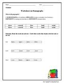 Language Arts  - Homographs Worksheet
