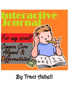 Preview of English Language Arts Interactive Journal **For Any Novel!** Common Core Aligned