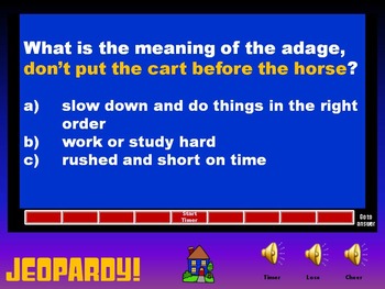 Language Arts Jeopardy: End of the Year Review 4th Grade Set 2 | TpT