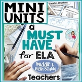 Reading and Writing Activities Bundle | Language Arts Midd
