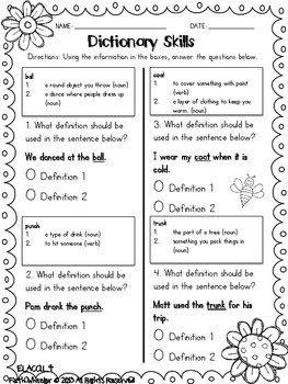 Spring Printables for Language Arts and Math by Faith Wheeler | TpT
