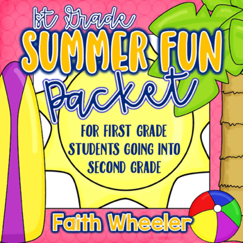 Preview of Language Arts & Math - Summer Fun Packet (1st Grade)