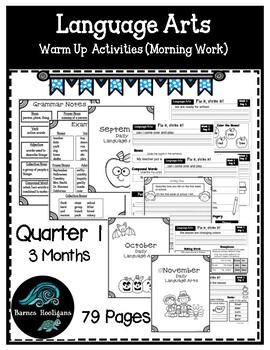 Preview of Language Arts, Phonics, Writing Daily Work:  Warm up 2nd Grade
