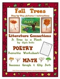 Language Arts Poetry & Math Graphing with Fall Art - Draw 