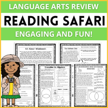 Preview of Language Arts Review Test Prep Reading Safari