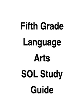 Preview of Language Arts SOL Study Guide