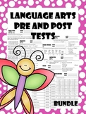 Language Arts Pre & Post Tests Bundle