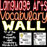 Language Arts Vocabulary Word Wall