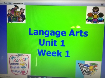 Preview of Language Arts Week 1