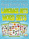 Language Arts Word Sets Clipart Mega Bundle Part 1 {Zip-A-