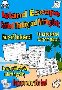 Language Arts Writing Game Island Escape Critical Thinking Unit