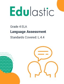 Preview of Language Assessment - Standard 4.4 - 4th Grade ELA