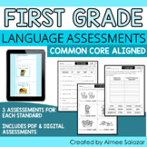 Language Assessments for First Grade (PDF & Digital) / Dis