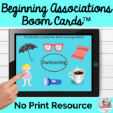 Language Associations Boom Cards NO Print Digital Speech Therapy