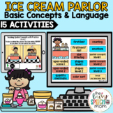Ice Cream Speech Therapy Activities for Language, BOOM CARDS