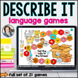 Language Board Games | Describe it | BOOM CARDS™
