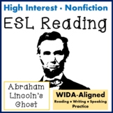 ESL Language Builders:  Abraham Lincoln's Ghost