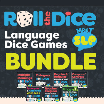 Preview of Language Bundle: Roll the Dice Games