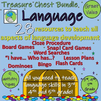Preview of Language Bundle for 3rd, 4th and 5th Grade (28 Products included)